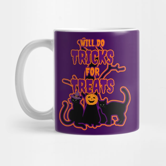 Spooky Cats Will do Tricks for Treats by Designs_by_KC